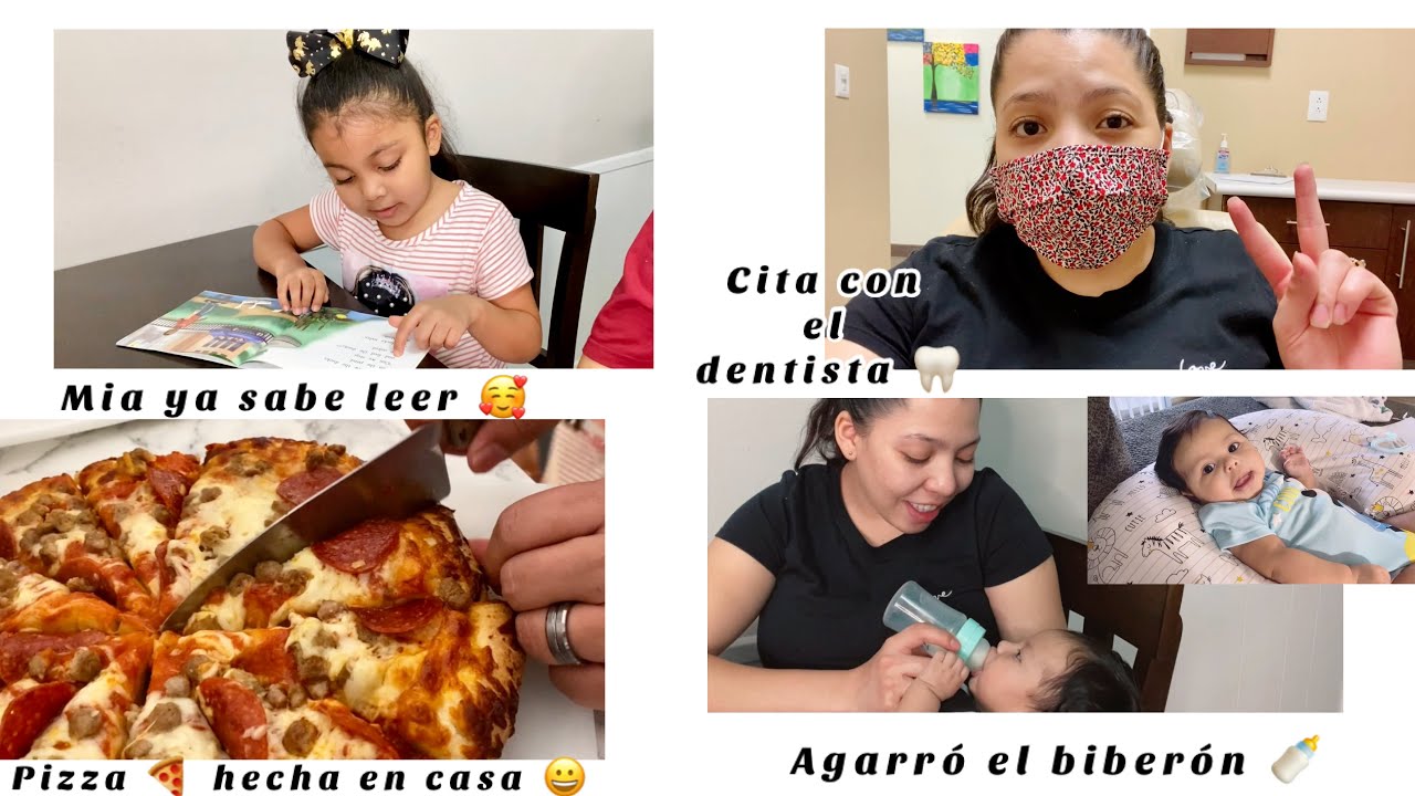 Mi cita con el dentista despu&eacute;s de a&ntilde;os 🦷🥺 | Mi hija de 6 a&ntilde;os ya sabe leer 🥰 |hicimos pizza 🍕🤤