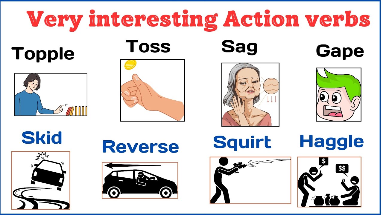 Lesson 81: Very Interesting Action verbs that you must learn#englishvocabulary