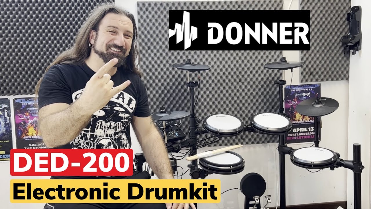 Best Budget Electric Drumkit Overview - Donner DED-200 - Gee Anzalone