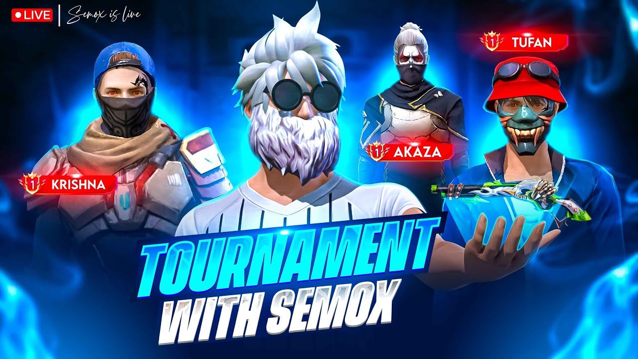 TOO MANY TOURNAMENTS 🥵 CAN ZM WIN ? 🔥  SEMOX IS LIVE 🖤 #freefirelive #freefire