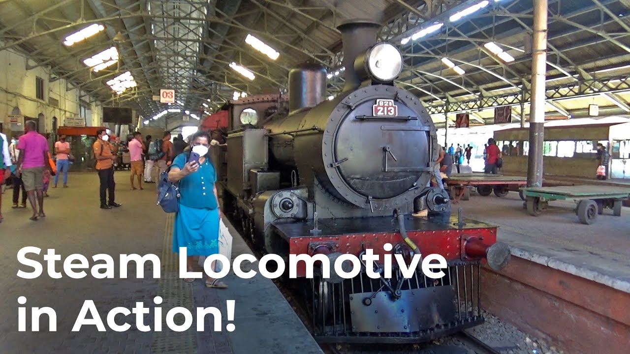 Sri Lanka Railways Steam Locomotive Class B2B 213 in Action!