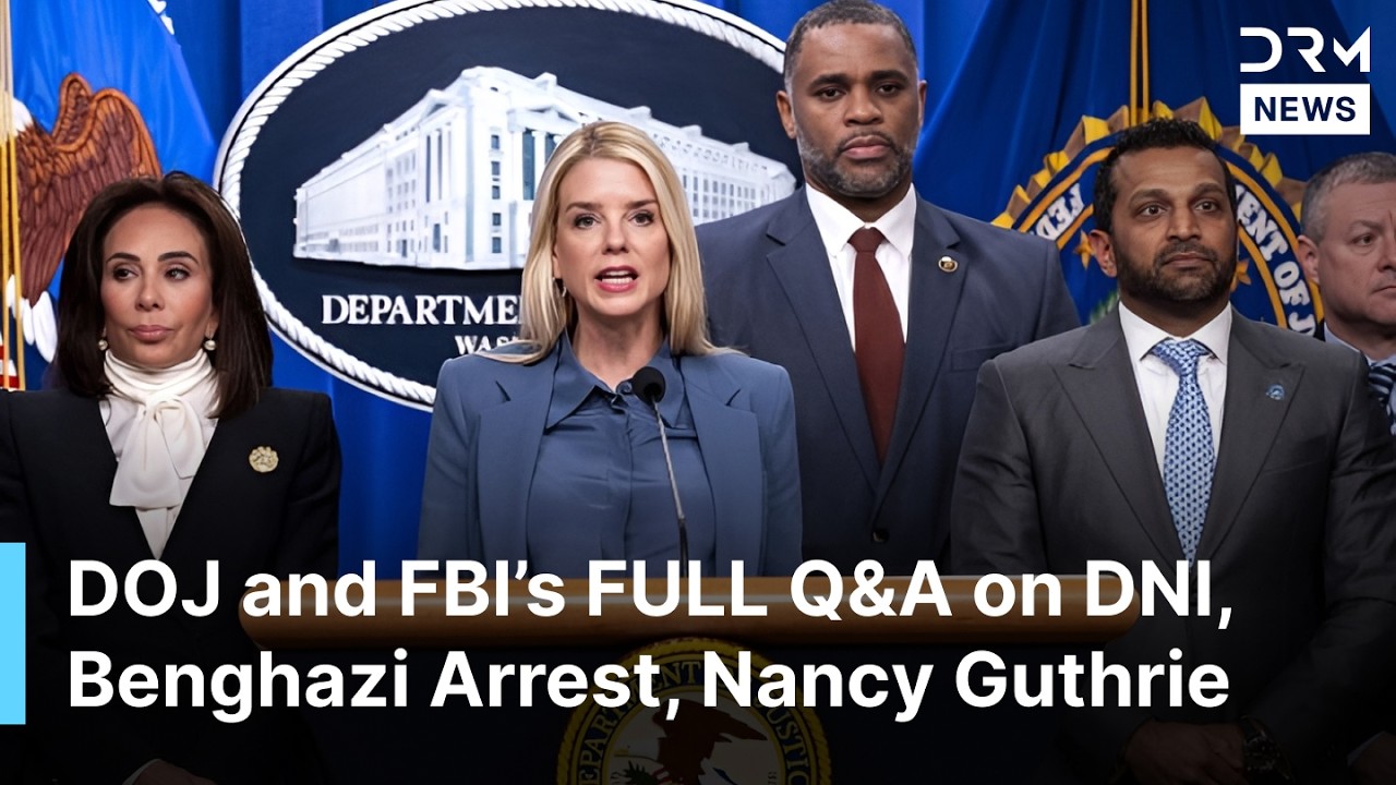 FULL Q&A: AG Bondi and FBI's Patel Respond to Benghazi Suspect Arrest, Nancy Guthrie, DNI | AC1N
