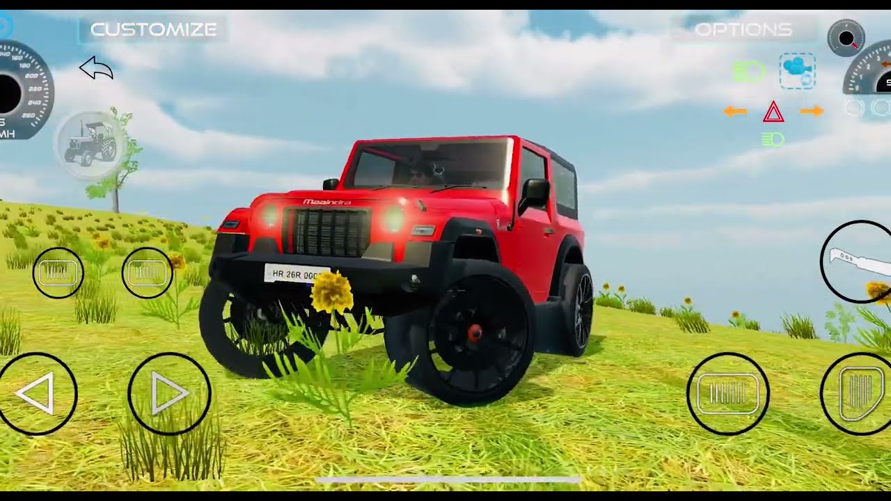 Indian mahindra Thar game | Gta game mode | Indian Simulator Game | thar game