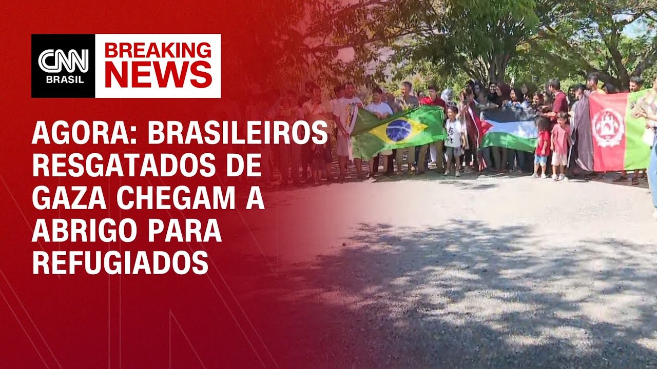 Agora: brasileiros resgatados de Gaza chegam a abrigo para refugiados | BASTIDORES CNN