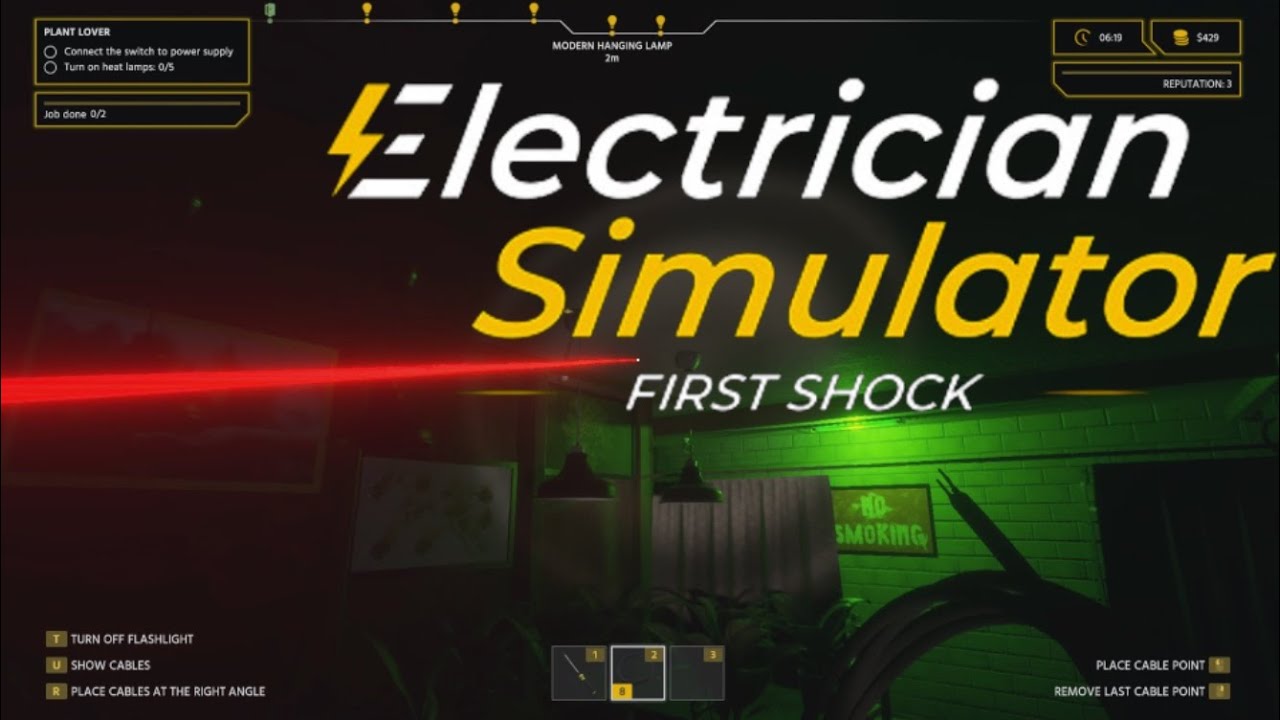 Electrician Simulator - First Shock Gameplay - Let's solve people's electrical problems