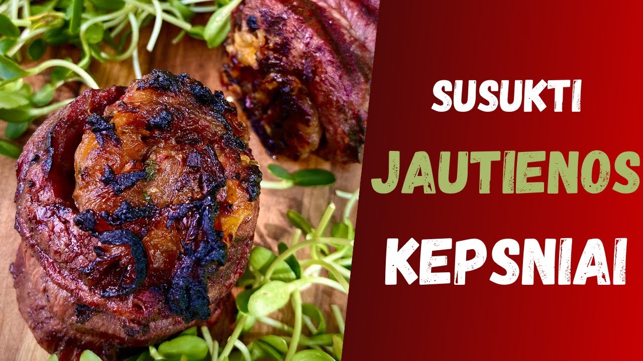 Susukti jautienos flank kepsniai (grilled flank steak pinwheels) | Skaniai ir paprastai