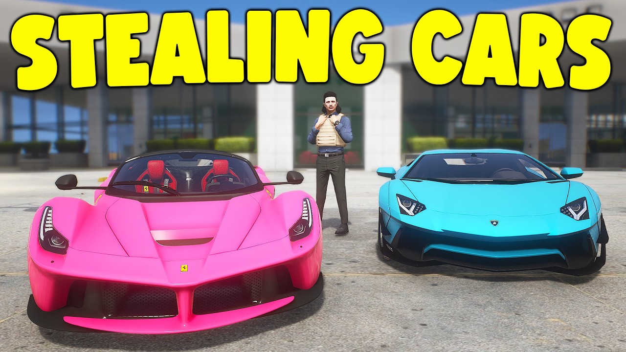 Robbing Dealership & Selling Stolen Cars in GTA 5 RP..