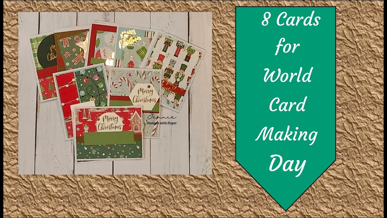 8 Christmas Cards with Card Sketches for World Card Making Day 2024