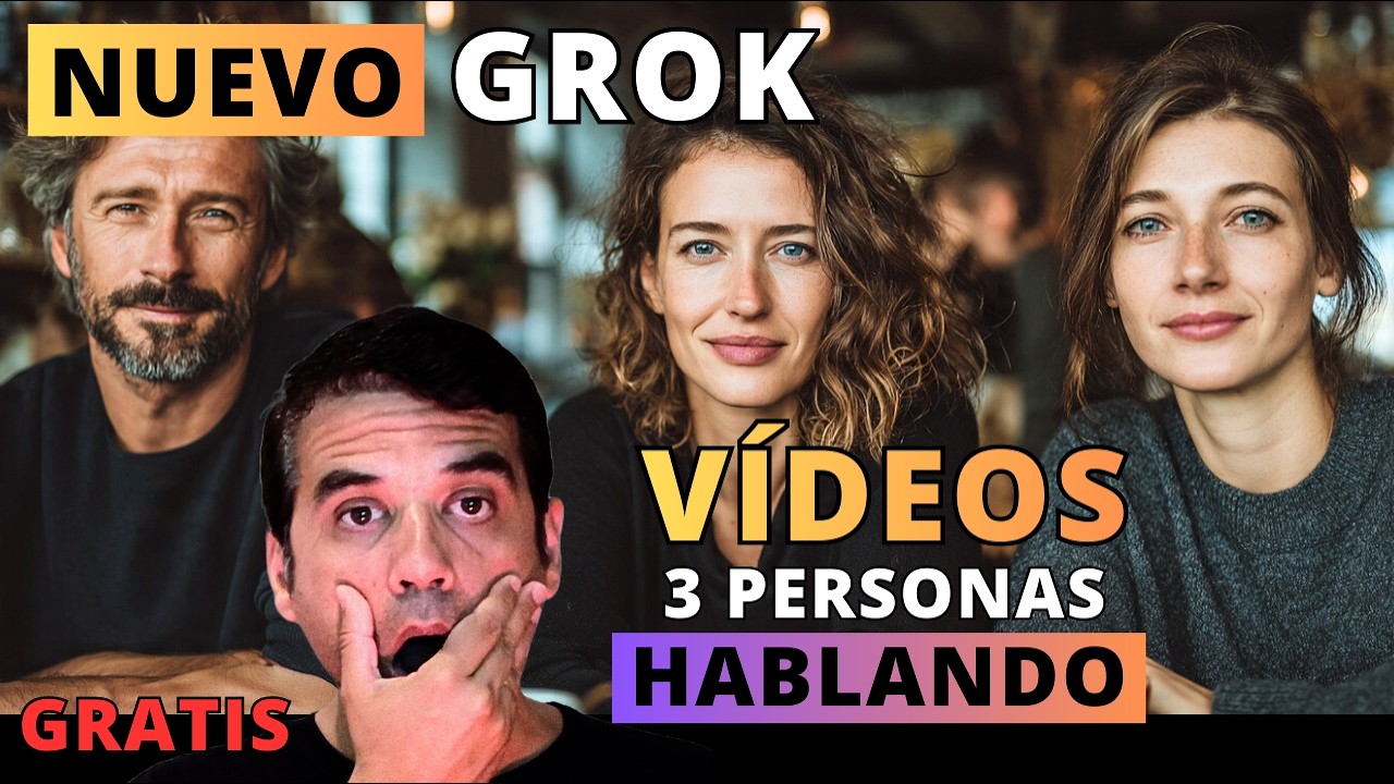 ¡BRUTAL! El NUEVO GROK ya genera movimientos de cámara de CINE y escenas con 3 personas HABLANDO