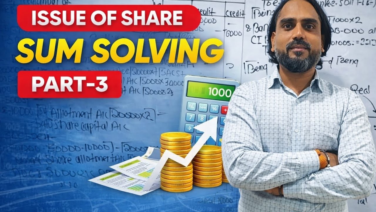 Issue of shares solved sum 