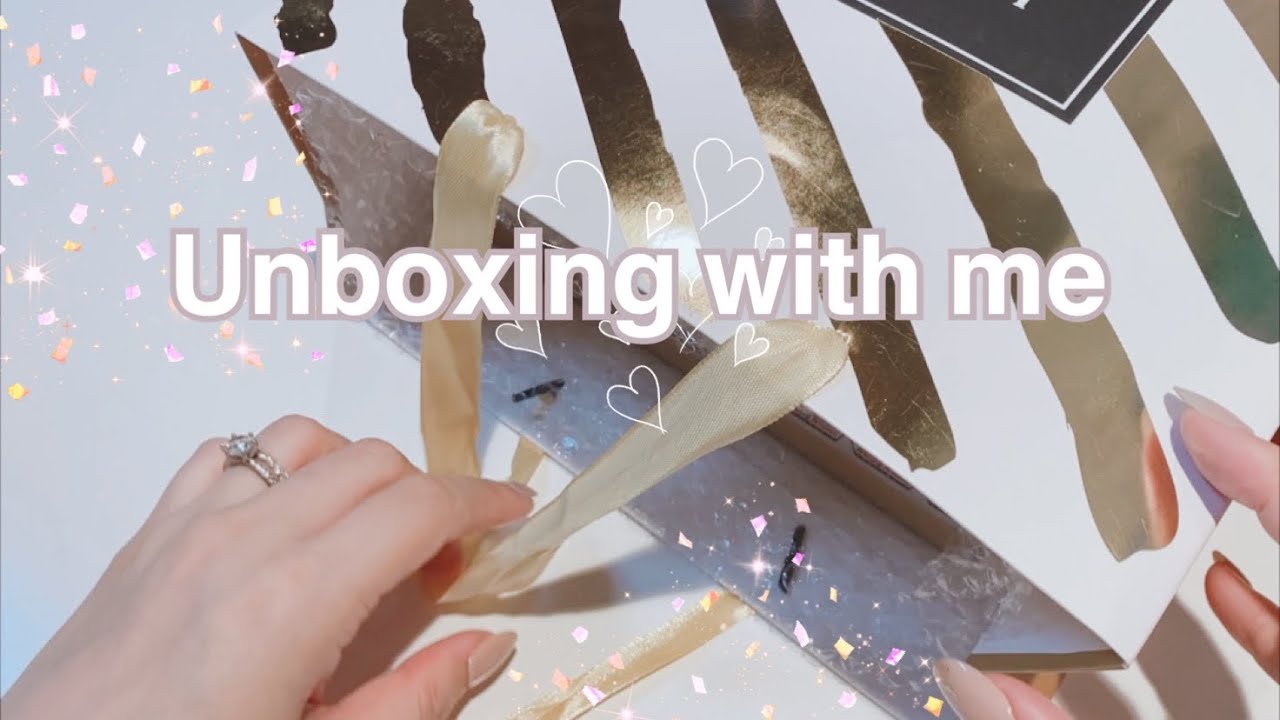 [Unboxing with me]贈り物の開封♡(ASMR・紙の音)