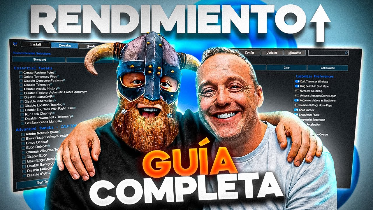 GUIA COMPLETA Chris Titus Tool - Aumenta FPS y Velocidad Sin Riesgos✅
