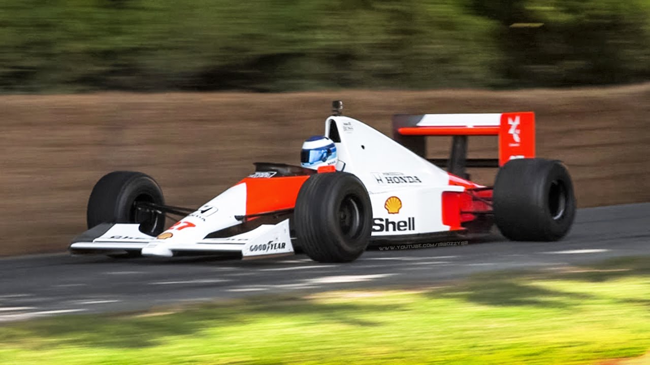 1990 McLaren-Honda MP4/5B ex-Ayrton Senna F1 V10 Car in action at Festival of Speed 2022!