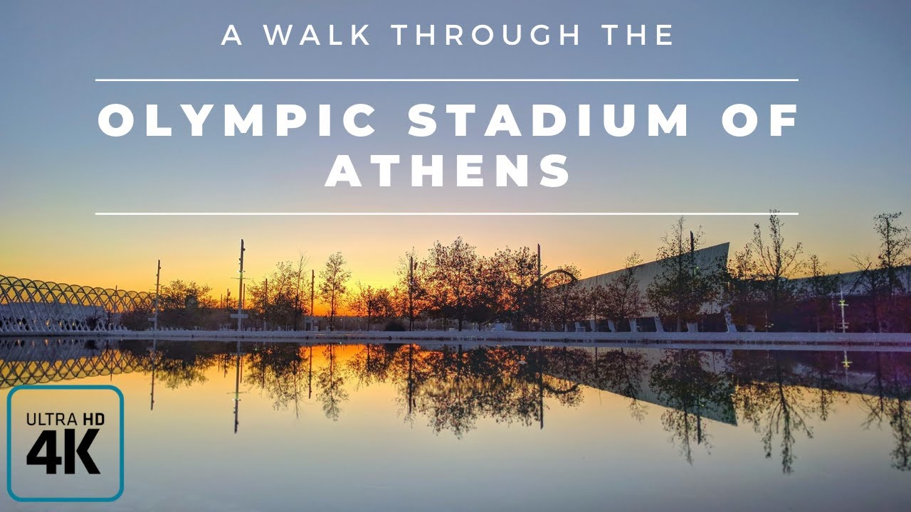 Athens Greece, 4K walking tour of the Olympic Stadium ( OAKA )