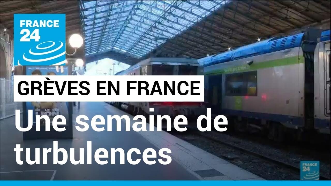 Mouvements de gr&egrave;ves en France : une semaine de turbulences pour l'ex&eacute;cutif &bull; FRANCE 24