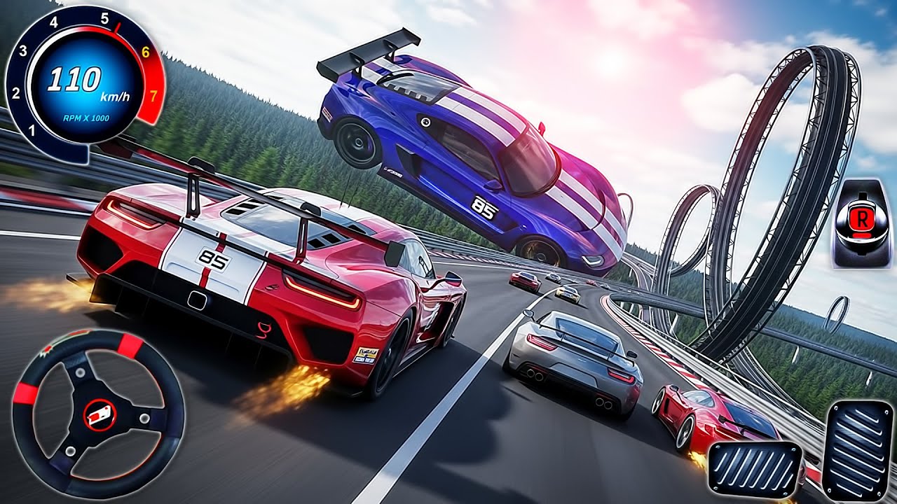 Impossible Car Racing Wreckreation NEW Simulator 2025 - Sport Car Stunts Driving 3D - PC GamePlay