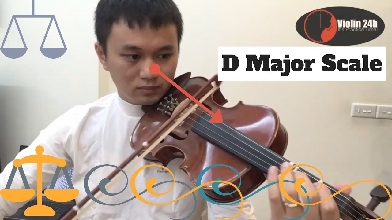 Lesson 25: Cách luyện gam Rê trưởng(1 quãng 8) khi chơi đàn Violin.