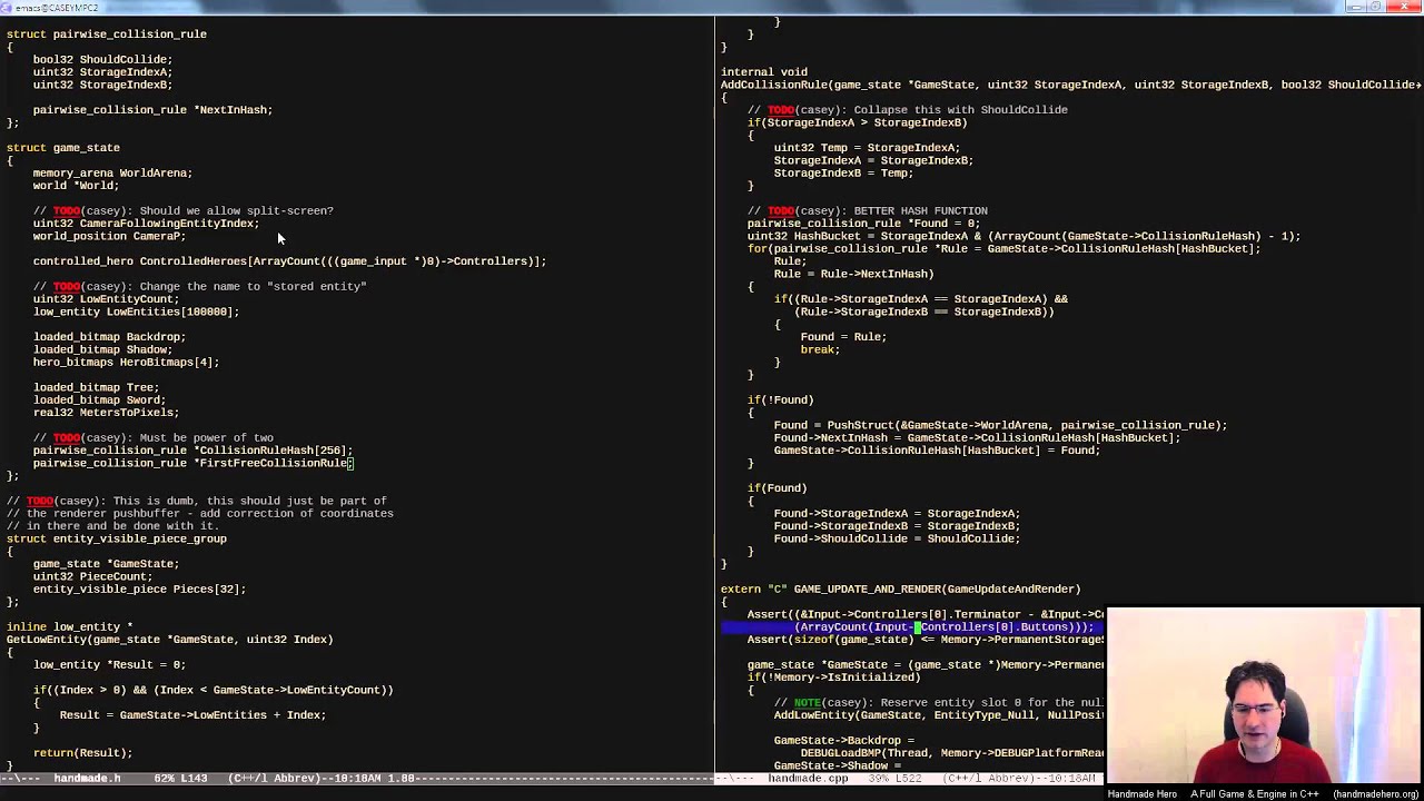 Handmade Hero Day 069 - Pairwise Collision Rules