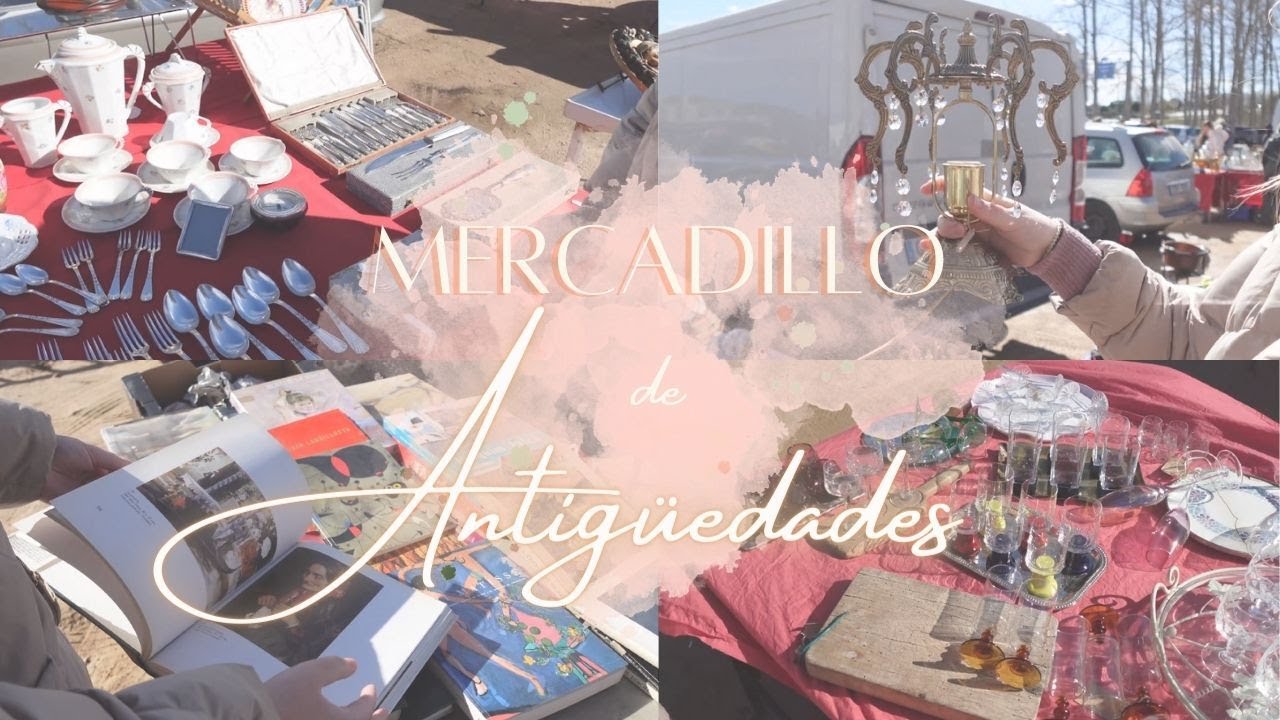 MERCADILLO DE ANTIGÜEDADES🪻  | Encuentro lo que buscaba | Mucho cristal | Bonitas piezas porcelana 💕