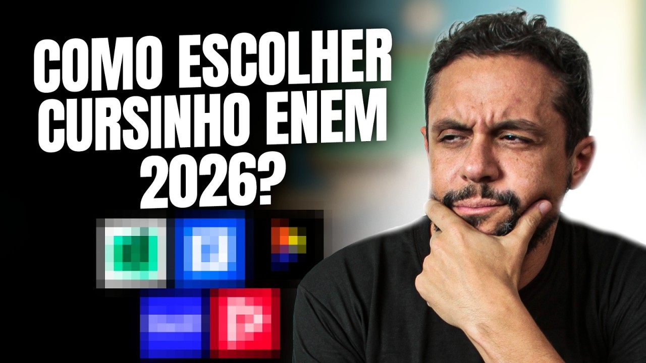 Qual o MELHOR CURSINHO para o ENEM 2026? (AN&Aacute;LISE SINCERA)