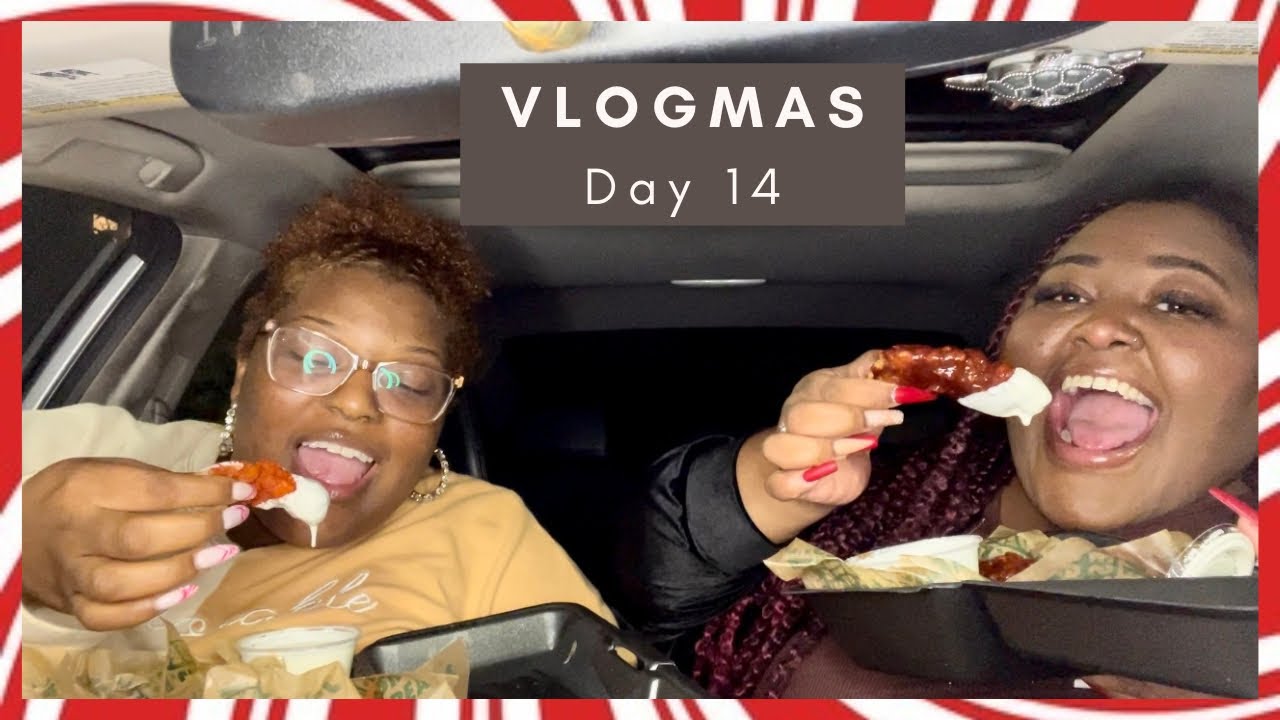 VLOGMAS DAY 14 | WINGSTOP MUKBANG! | DeLexis
