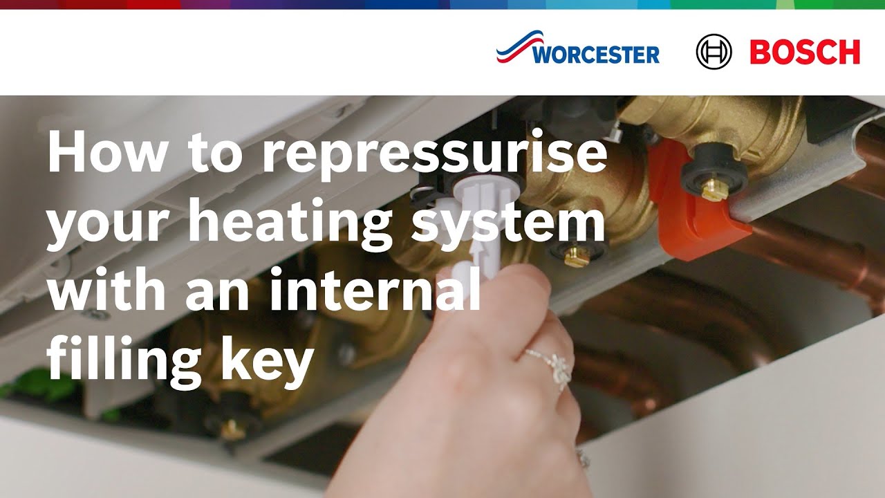 How to repressurise your heating system with an internal filling key | Worcester Bosch