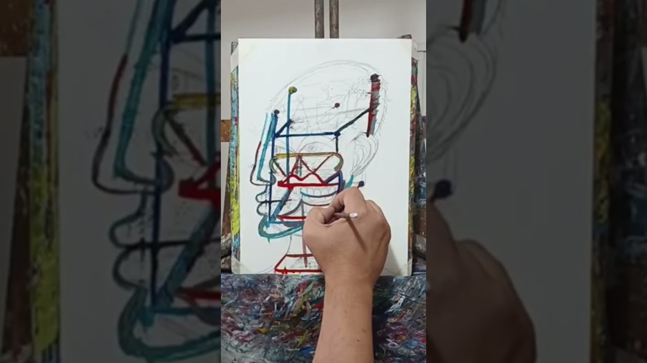 Series: Abstracta Pop, Cabeza de Mujer, Cabeza de Hombre. Diego Manuel Rodríguez #diegomanuelartist 