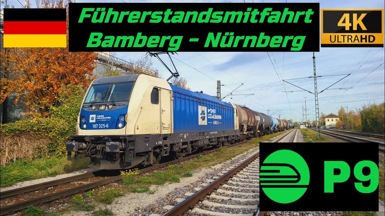 Führerstandsmitfahrt Bamberg - Nürnberg mit 187 325