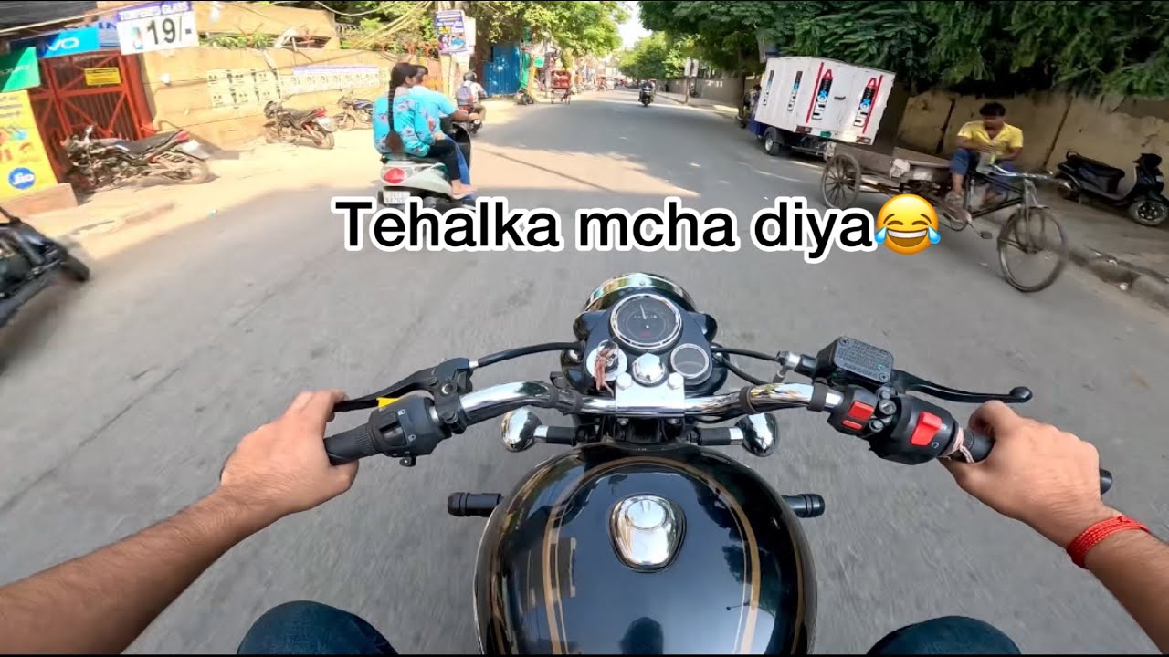 Aggressive Riding on Bullet 350 in City🔥 | Standard 350 | Royal Enfield | Bullet |