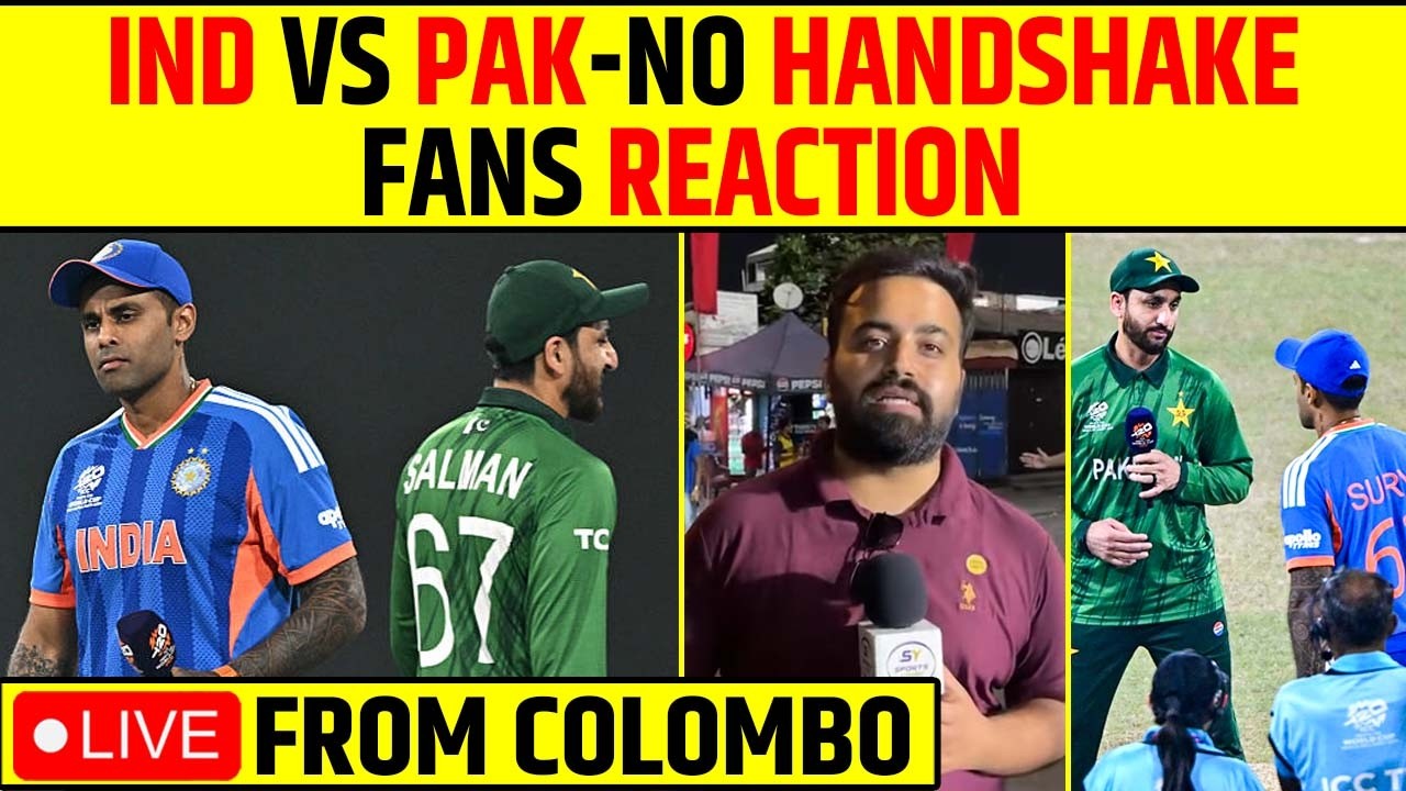 🔴IND VS PAK LIVE NO HANDSHAKE - PAK TO BOWL FIRST - FANS REACTION