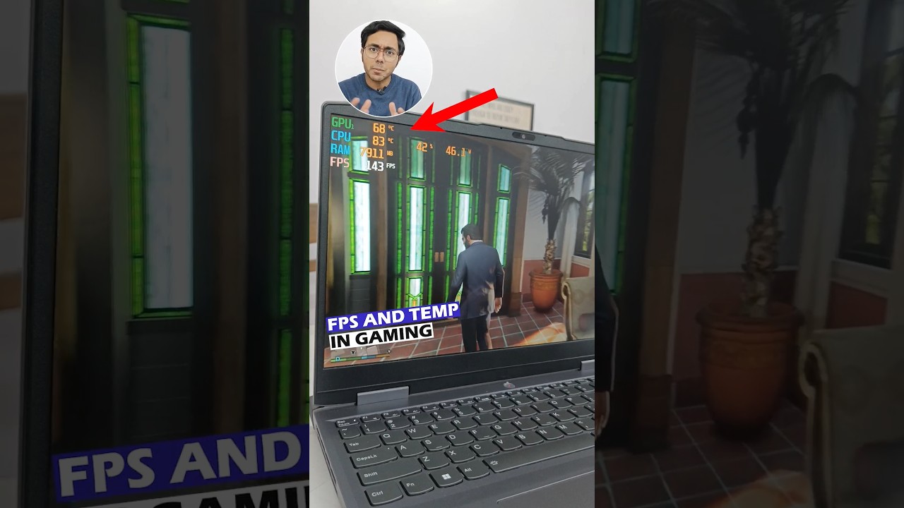 Fps Meter for PC & Laptops | Show Temp⚡ #gaminglaptop #gaminglife