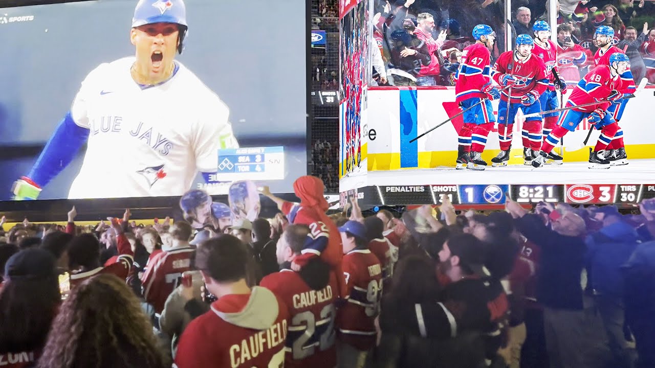 🎧 RAW. Canadiens Fans Celebrate Twice &mdash; For the Win and the Blue Jays&rsquo; Comeback outside Bell Centre