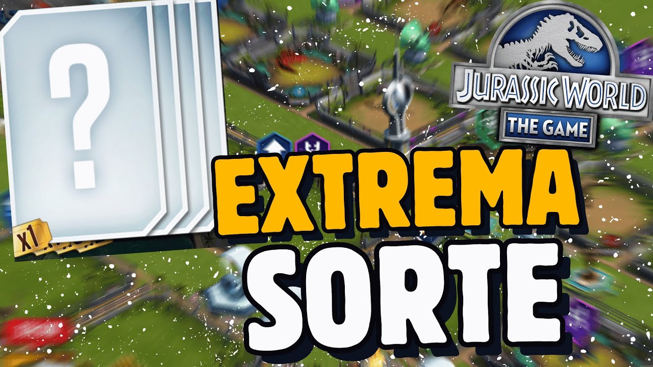 DESBLOQUEMOS 2 NOVOS DINOS E TIVEMOS UMA PURA SORTE!!! .Jurassic World