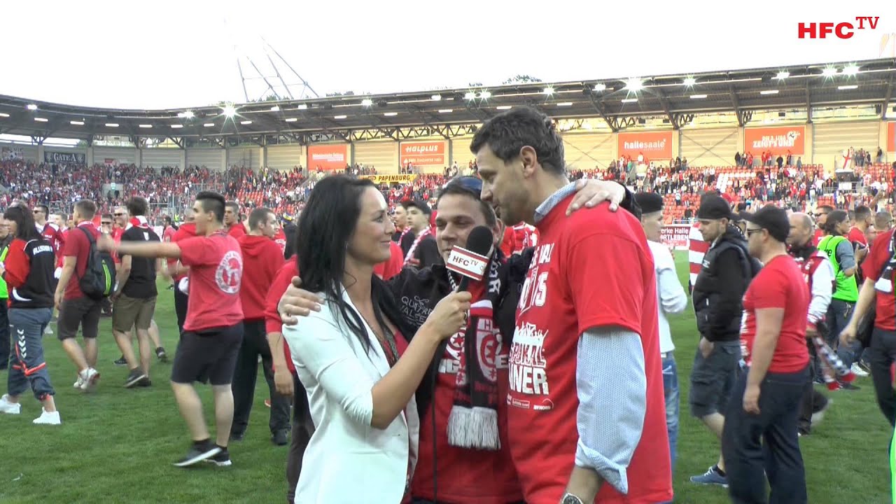 FSA-Pokal 2015, Finale: VfL Halle 96 - Hallescher FC | Interviews nach dem Spiel