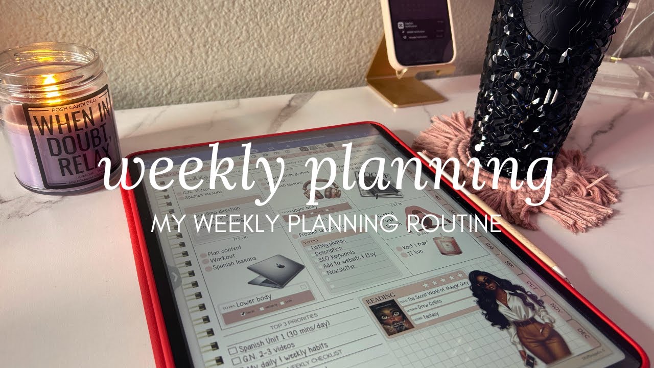 My Weekly Planning Routine in Goodnotes 📝🤍 | Planning Tips in Goodnotes