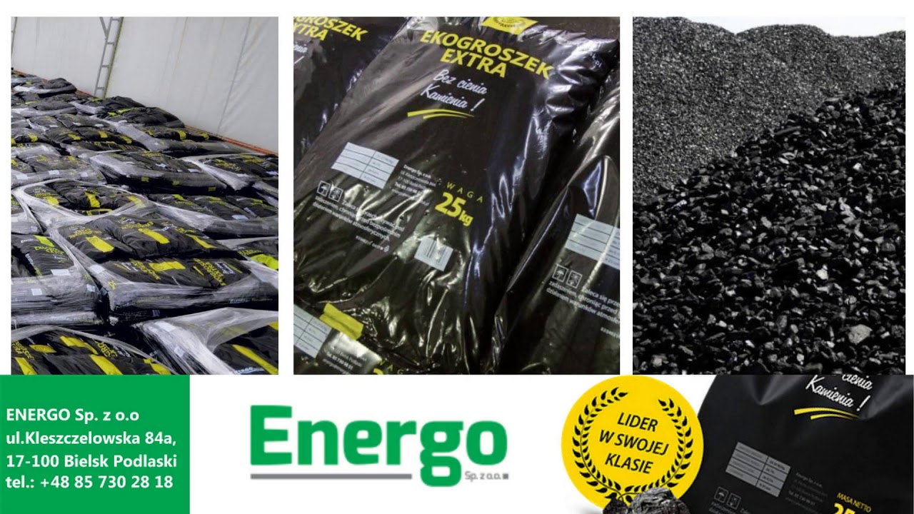 Ekogroszek w workach importer węgla kamiennego węgiel Bielsk Podlaski Energo