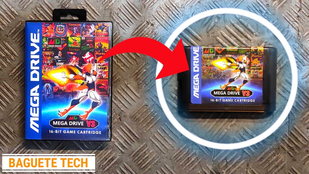 Mais Material para o Canal + Cartucho MegaDrive com Cartão SD