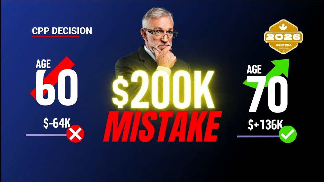 CPP at 60 vs 70: The $200K Mistake You're Probably Making | 2026