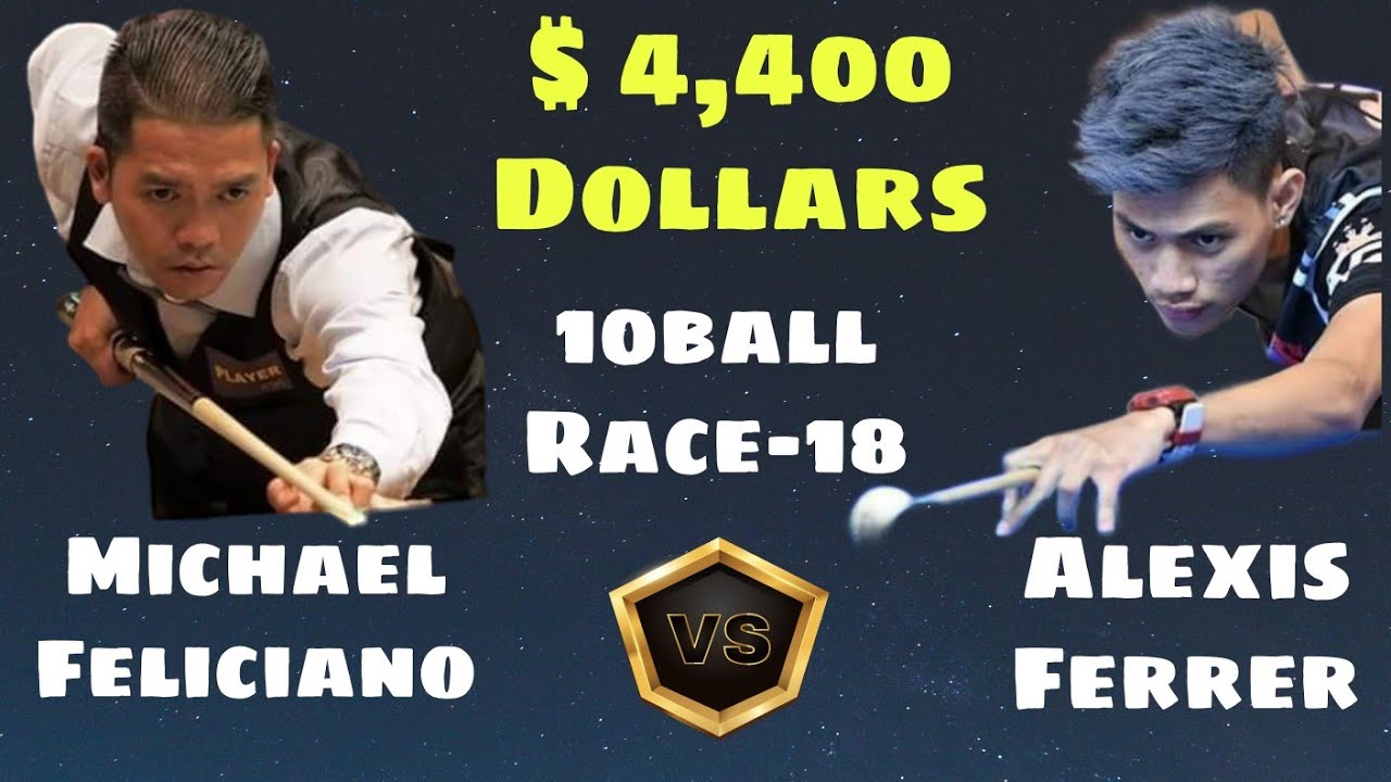Money Game 220,000 Pesos | Michael Feliciano Vs Alexis Ferrer | Parehas 10Balls Race-18 | 08/2/2022