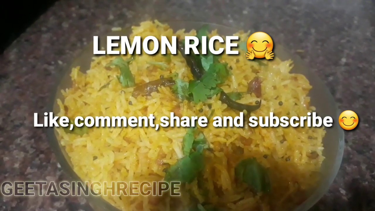 LEMON RICE | QUICK LUNCH | EASY LUNCH BOX RECIPE | HOW TO MAKE ( SOUTH INDIAN ) RECIPE..