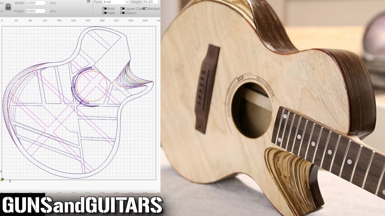 Making the world's 1st LASER CUT ACOUSTIC GUITAR! (with the Atezr p20)