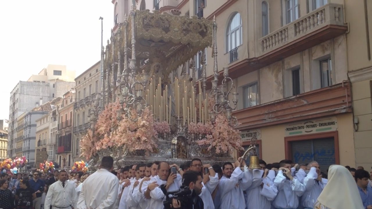 REINA DE LOS CIELOS (RESUCITADO) C/NUEVA, SAGASTA Y ATARAZANAS - SEMANA SANTA MÁLAGA 2017