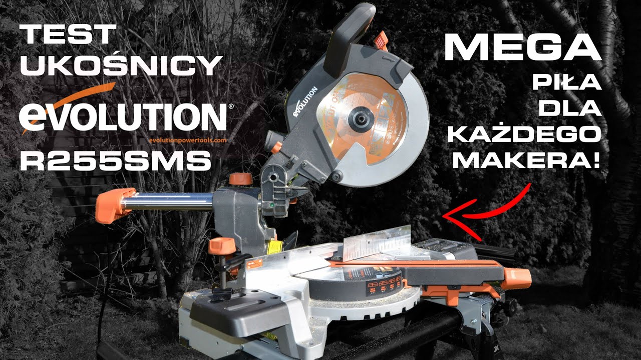 Test ukośnicy Evolution R255SMS - Profesjonalne cięcie drewna i metalu jednym urządzeniem!