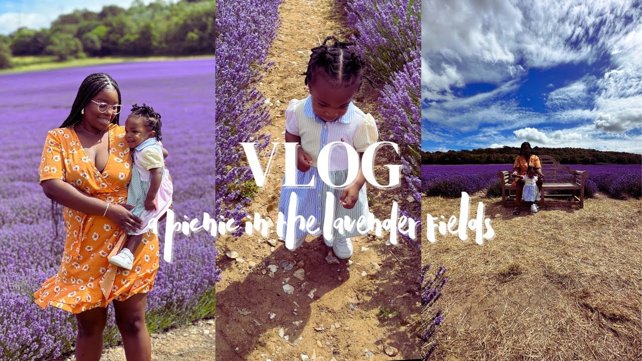 i took Nifemi for a picnic in a lavender field | Lola & Nifemi | mum & toddler vlogs