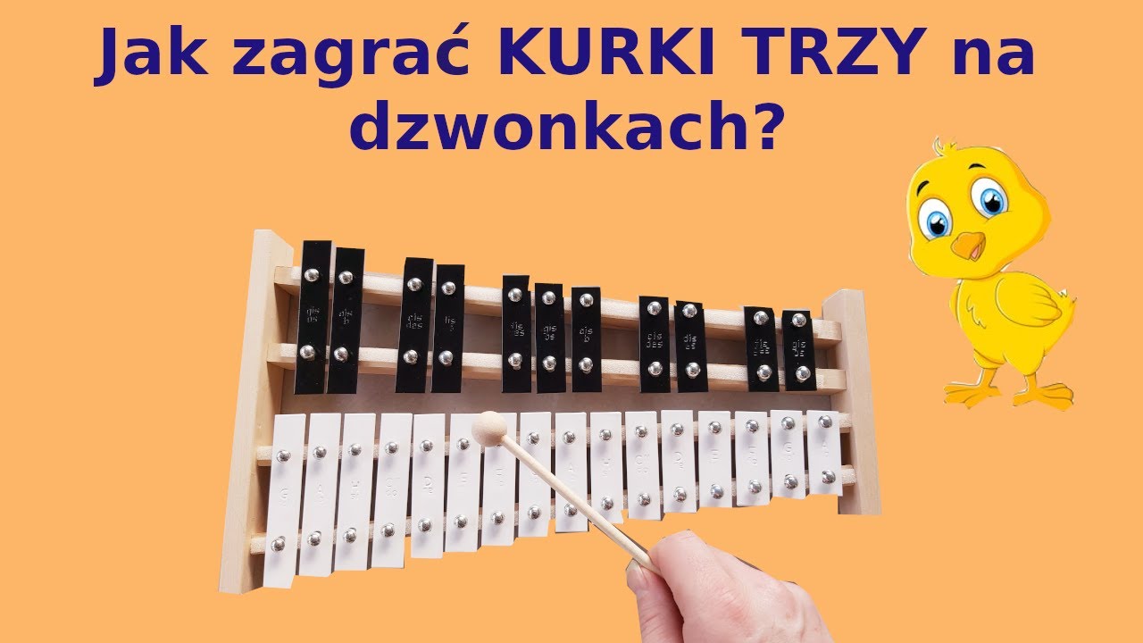 KURKI TRZY 🎶 - Dzwonki chromatyczne (cymbałki) Instrumental cover & tutorial