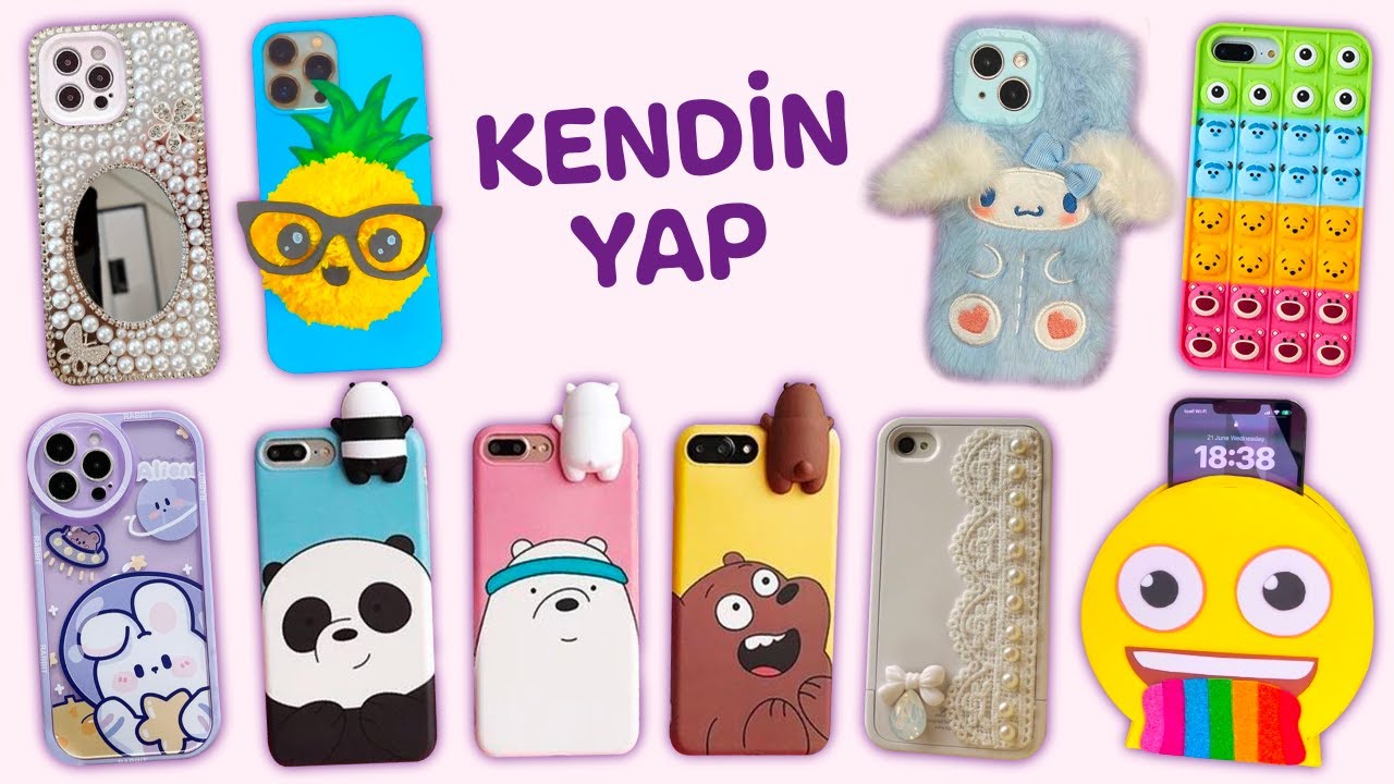 10 KENDİN YAP TELEFON KILIFI FİKRİ – KOLAY VE UCUZ #kendinyap