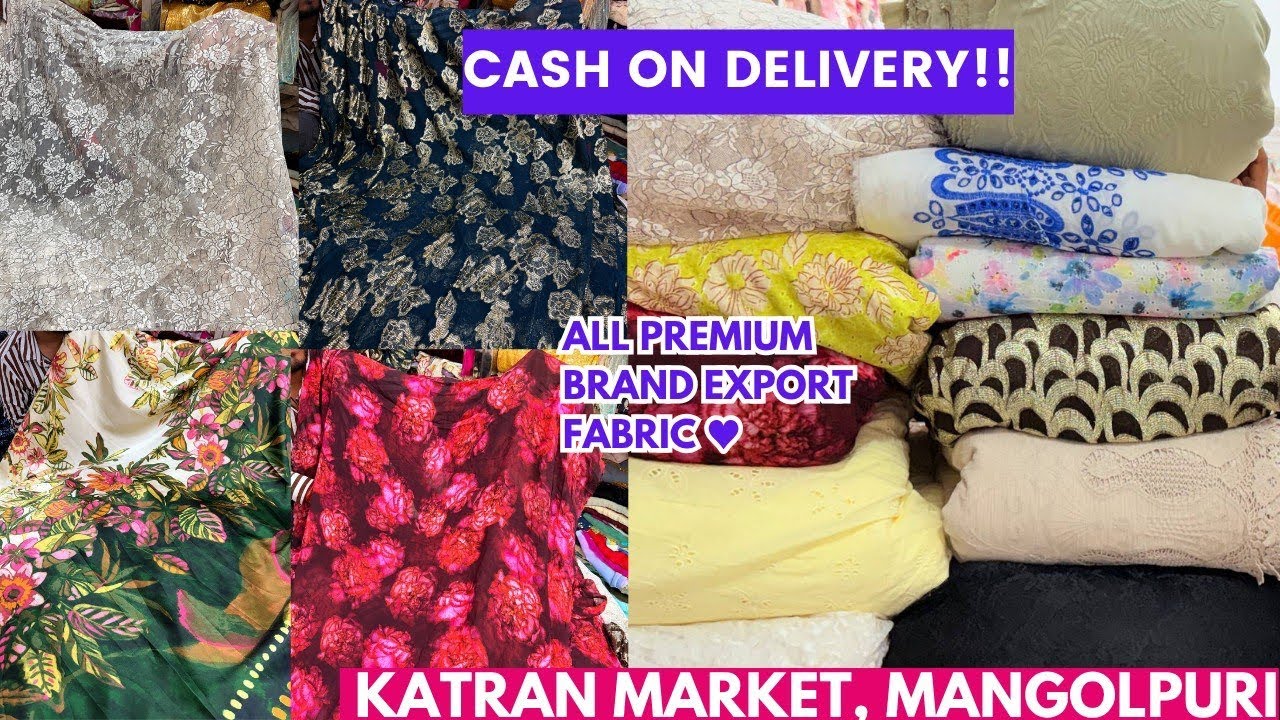 Branded SURPLUS 🌸 Pure Cotton FABRIC, Katran Market Mangolpuri&hearts;️ Cash On Delivery