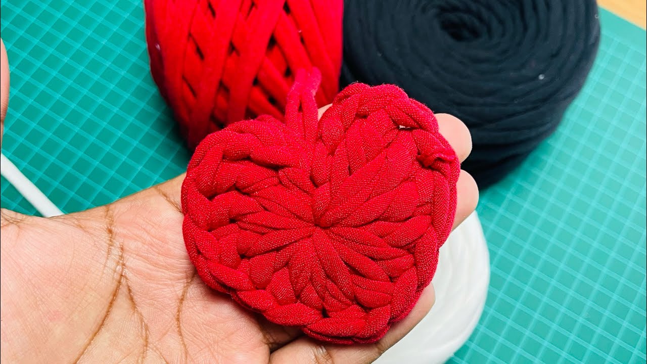 Aprende a realizar un Corazón de Crochet 🧶 con TRAPILLO✅