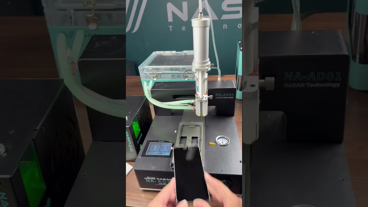With frame separation, glue dispensing and lamination, full process testing by Nasan   #Nasan