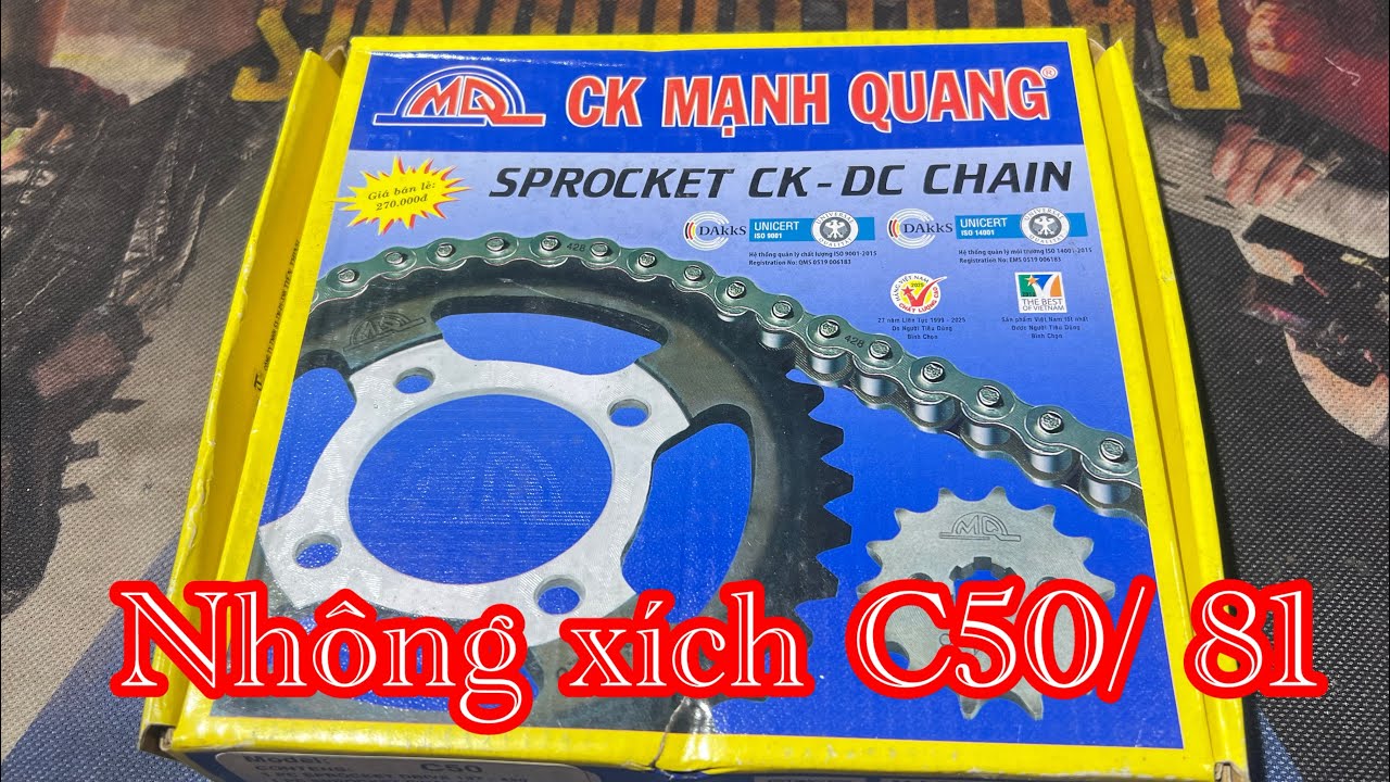 Báo giá nhông sên đĩa / nhông xích 81 , C50 . Hàng công ty mạnh Quang chính hãng !
